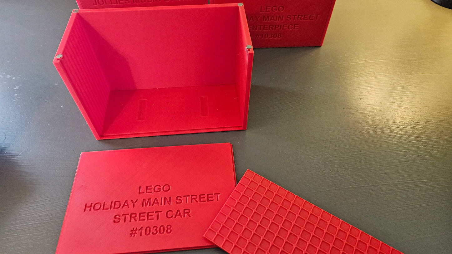 Storage boxes for LEGO® Holiday Main Street Full Collection