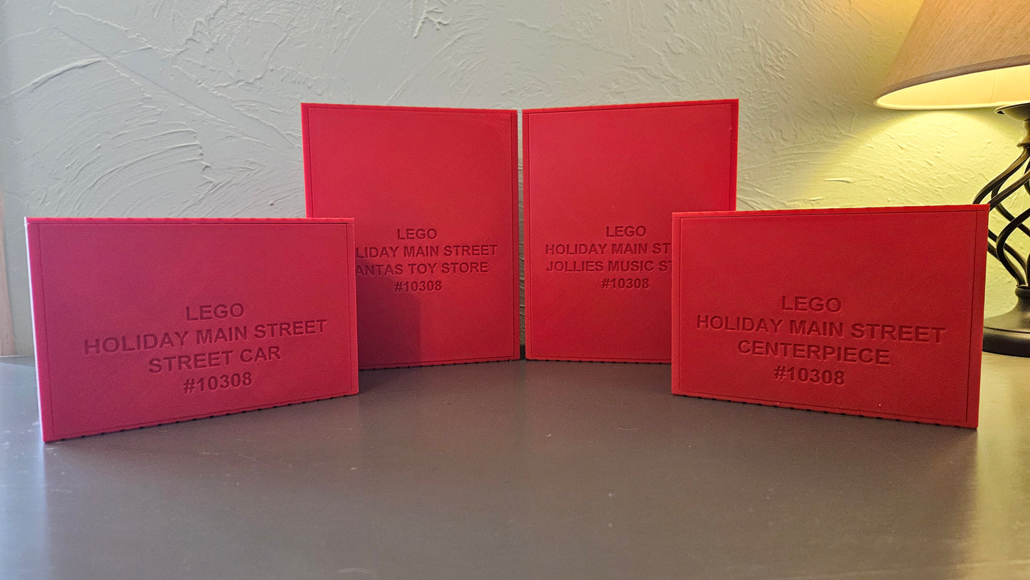 Storage boxes for LEGO® Holiday Main Street Full Collection