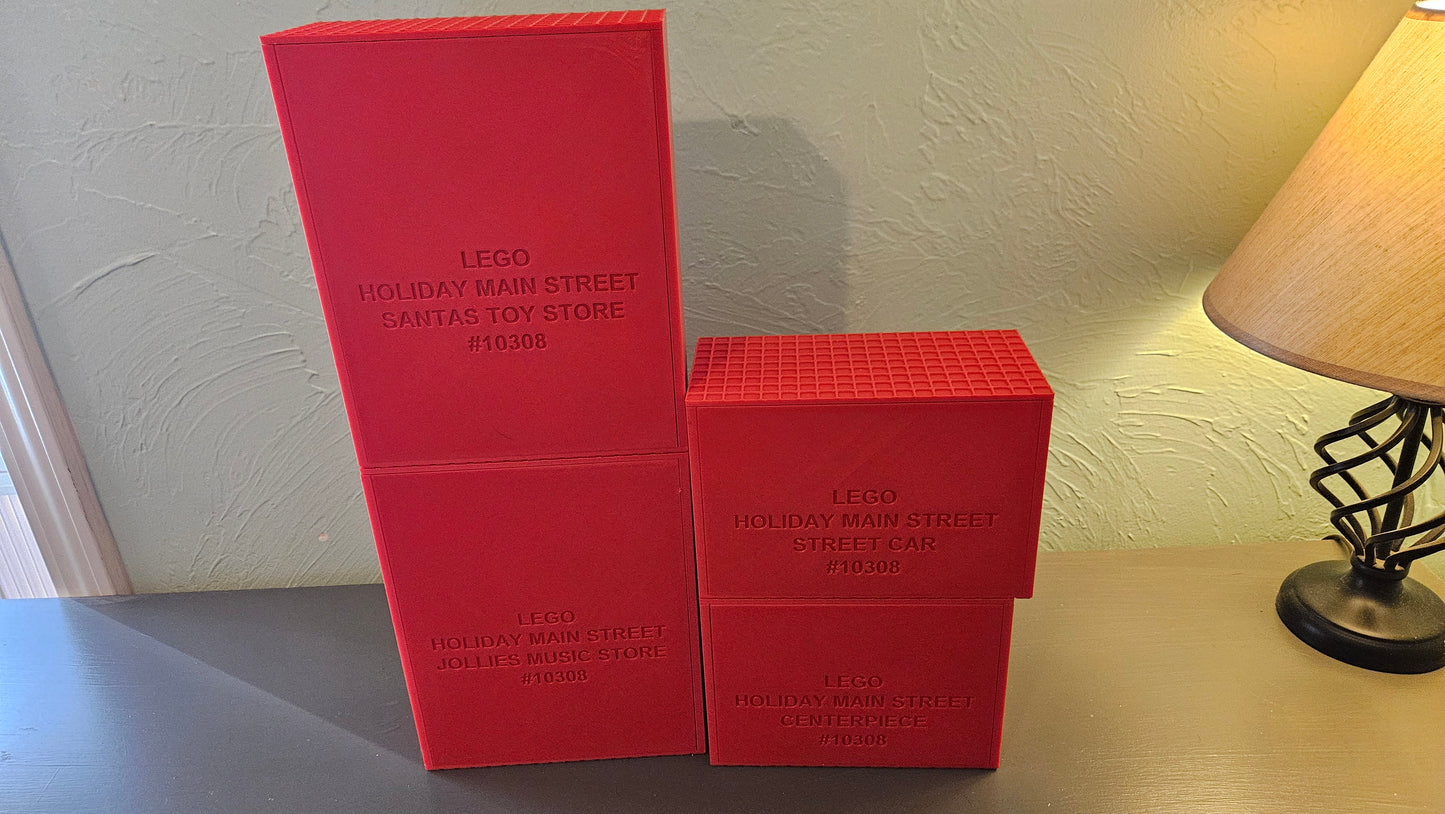 Storage boxes for LEGO® Holiday Main Street Full Collection