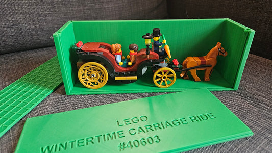 Storage boxes for LEGO® Wintertime Carriage Ride