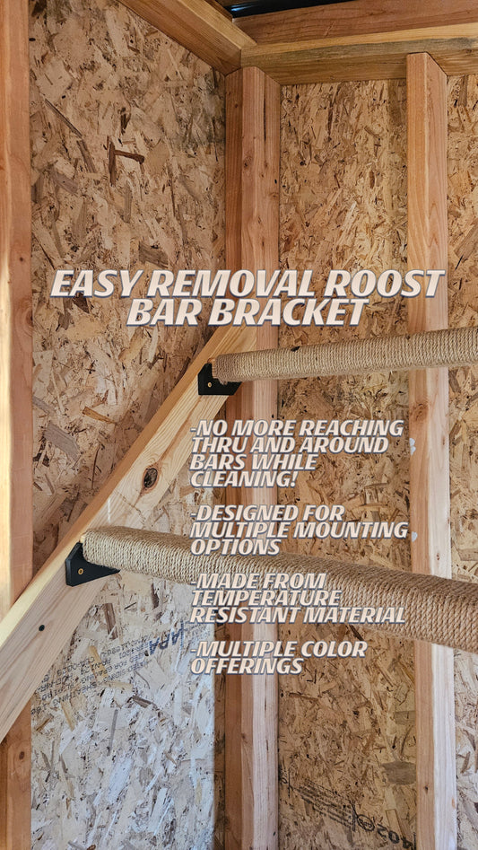 Chicken Roost Bar Mount Bracket (Pair)